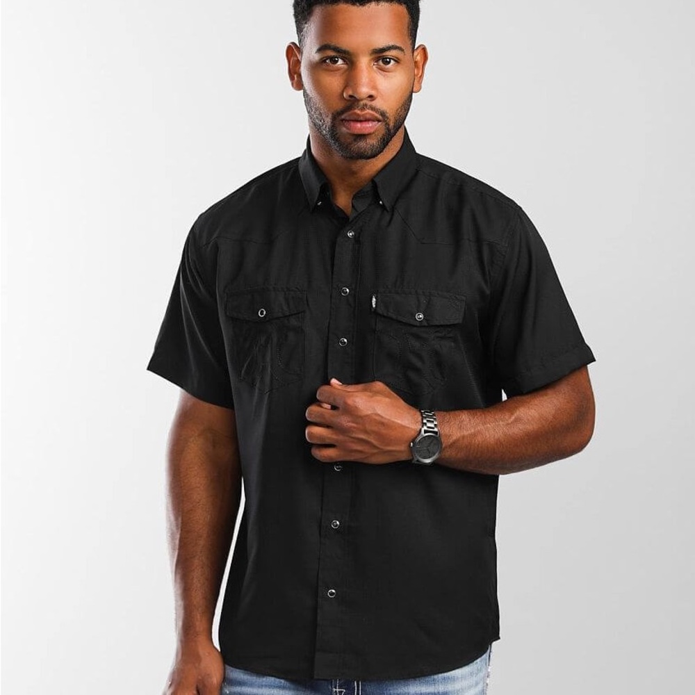 Hooey Habitat Sol Western Pearl Snap Button Down Shirt Sz XXL